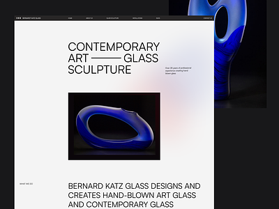 Glass Design Website Redesign design glass interface minimalistic redesign typography ui ux web website