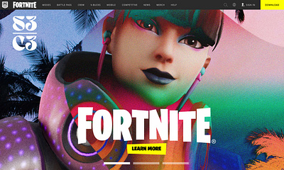 Fortnite - Season 3 Chapter 3 ad advertising art direction design epic games fortnite graphic design ui website