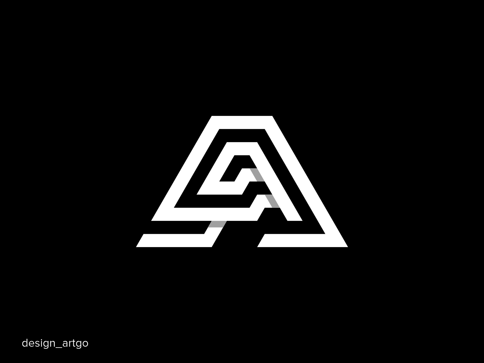 A Lettermark Logo by design_artgo on Dribbble