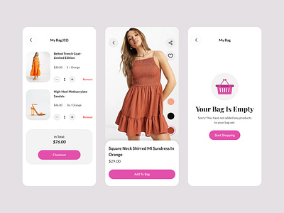 Fashion App UI Design app beauty branding cosmetics design ecommerce fashion minimal mobile modern skin care skincare beauty ui ui design uidesign uiux ux uxui