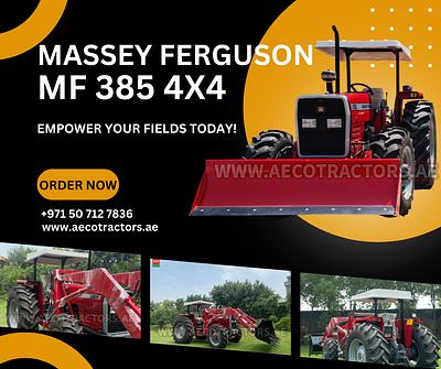 Massey Ferguson 385 4WD Tractor: A High-Performance Workhorse agricultural machinery agricultural tractor agriculture design farm farm tractor farmers farming illustration massey ferguson massey ferguson 385 massey tractors mf 385 mf tractors for sale tractor use tractors tractors for sale
