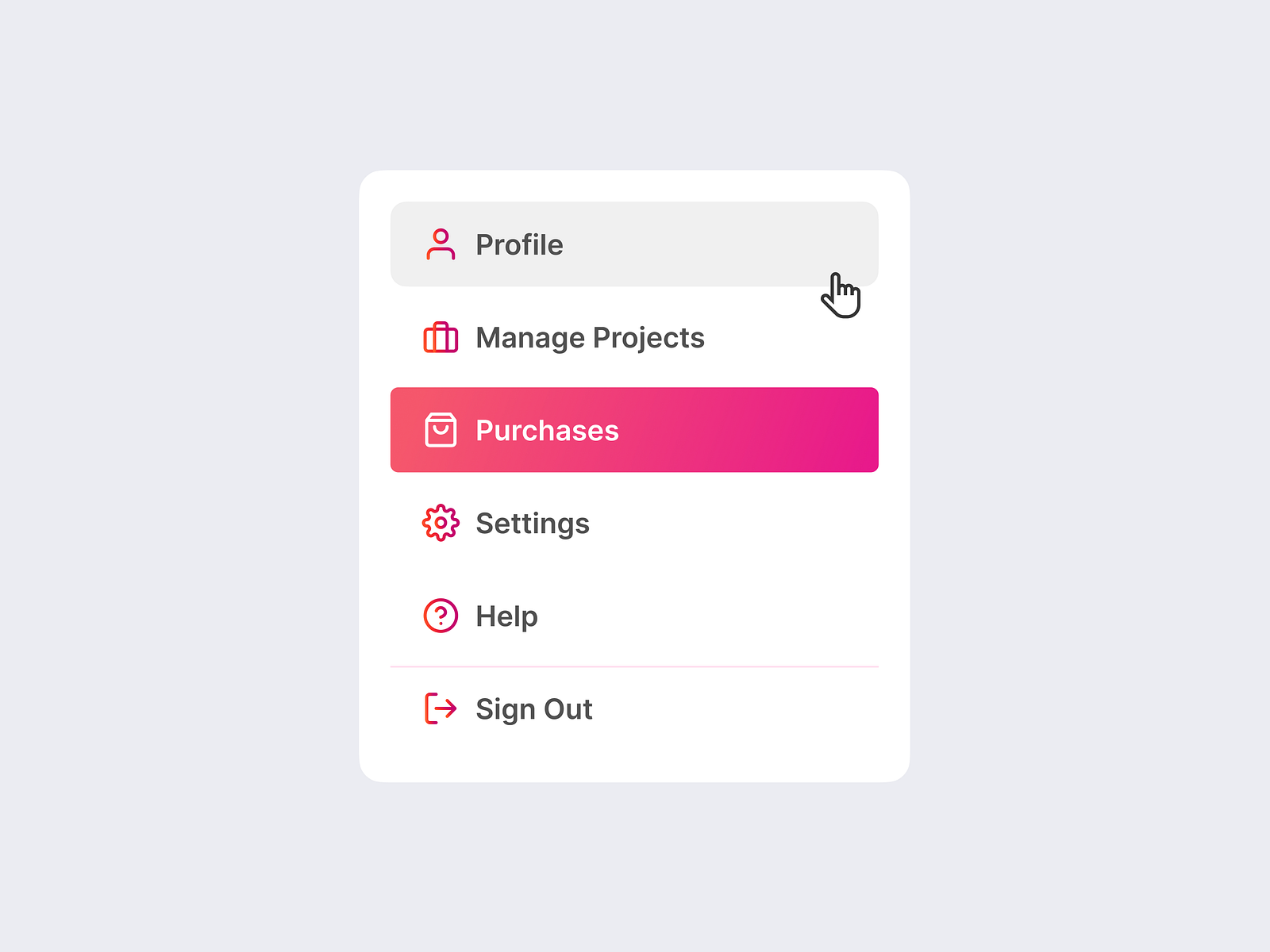 Dropdown UI Design by LYBCOUK on Dribbble