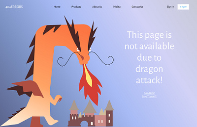 404 Page dailyuichallenge design ui webpage