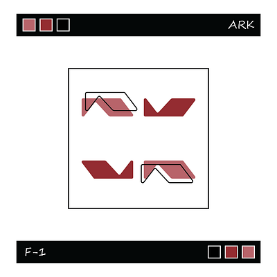 F-1 art design frame illustration line square vector