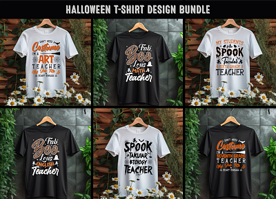 Halloween T-shirt Design Bundle custom t shirt design graphic design halloween t shirt horor t shirt t shirt design typography