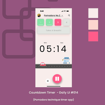 Countdown Timer - Daily UI #014 app dailyui design ui uidesign