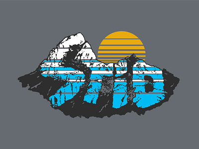 Grand Stio grand teton graphic design illustration tee tee shirt teton