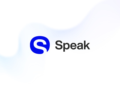 Speak branding design letternark logo logodesign logodesigner mark minimal modern monogram s speak