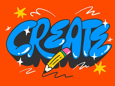 Create bubble create creatividad creativity design fun illustration ilustracion letras lettering pencil procreate