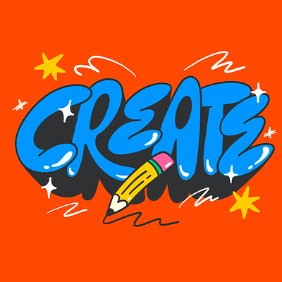 Create bubble create creatividad creativity design fun illustration ilustracion letras lettering pencil procreate