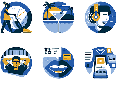 Six reasons to choose audiobooks (Which? Tech) audio book drink glass icon illustration talk