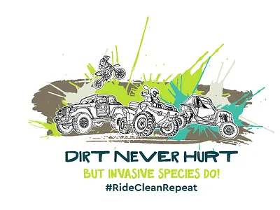 Campaign Art for NCCISMA advertising branding design dirt graphic designer illustration invasive species logo michigan mud northern michigan offroad procreate vector