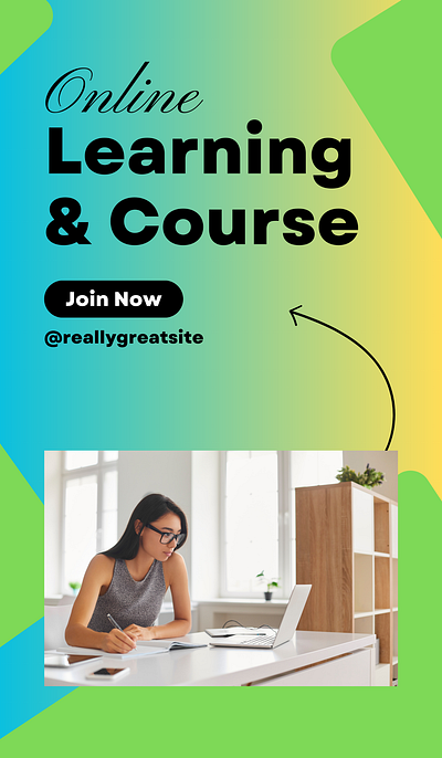 online course branding graphic design logo