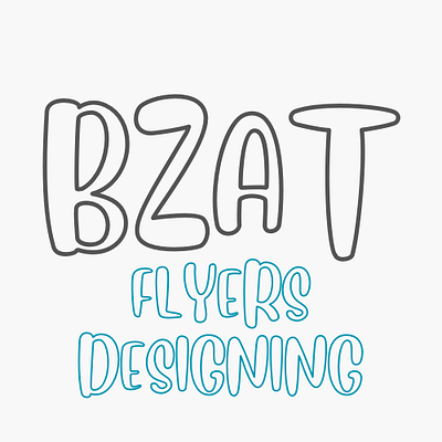 bzat flyers branding graphic design logo