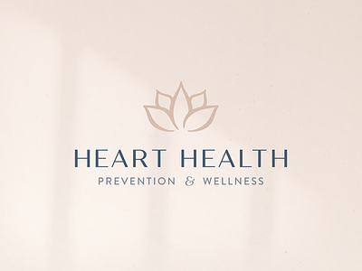 Heart Health | Logo branding coach graphic design health logo healthcare healthcare branding healthcare logo logo lotus flower