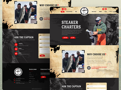 STEAKER CHARTERS - WEBSITE DESIGN ui ux web design web development website website design website development