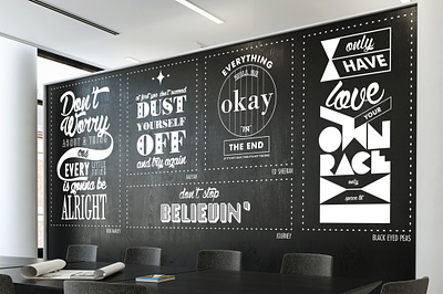 Wall Graphic environmental graphic graphic design typography