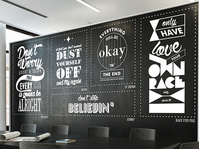 Wall Graphic environmental graphic graphic design typography