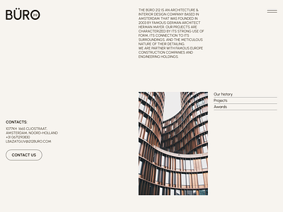 Corporate website for architectural Buro branding concept design ec figma illustration landing landingpage logo ui ux web webdesign webflow