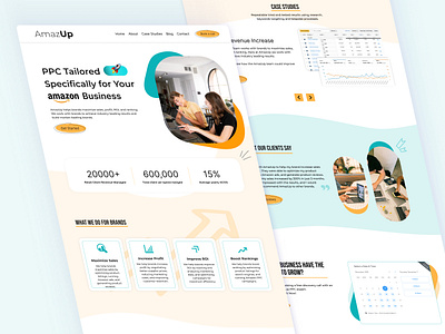 Amazon PPC Business Landing Page amazon branding business campaign graphic design ppc ui