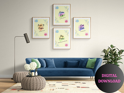 POSITIVE VIBES arsthetic art design digital digital download inspirational quotes motivational quotes positive quote positive vibes printables quotes success quotes typography wall art