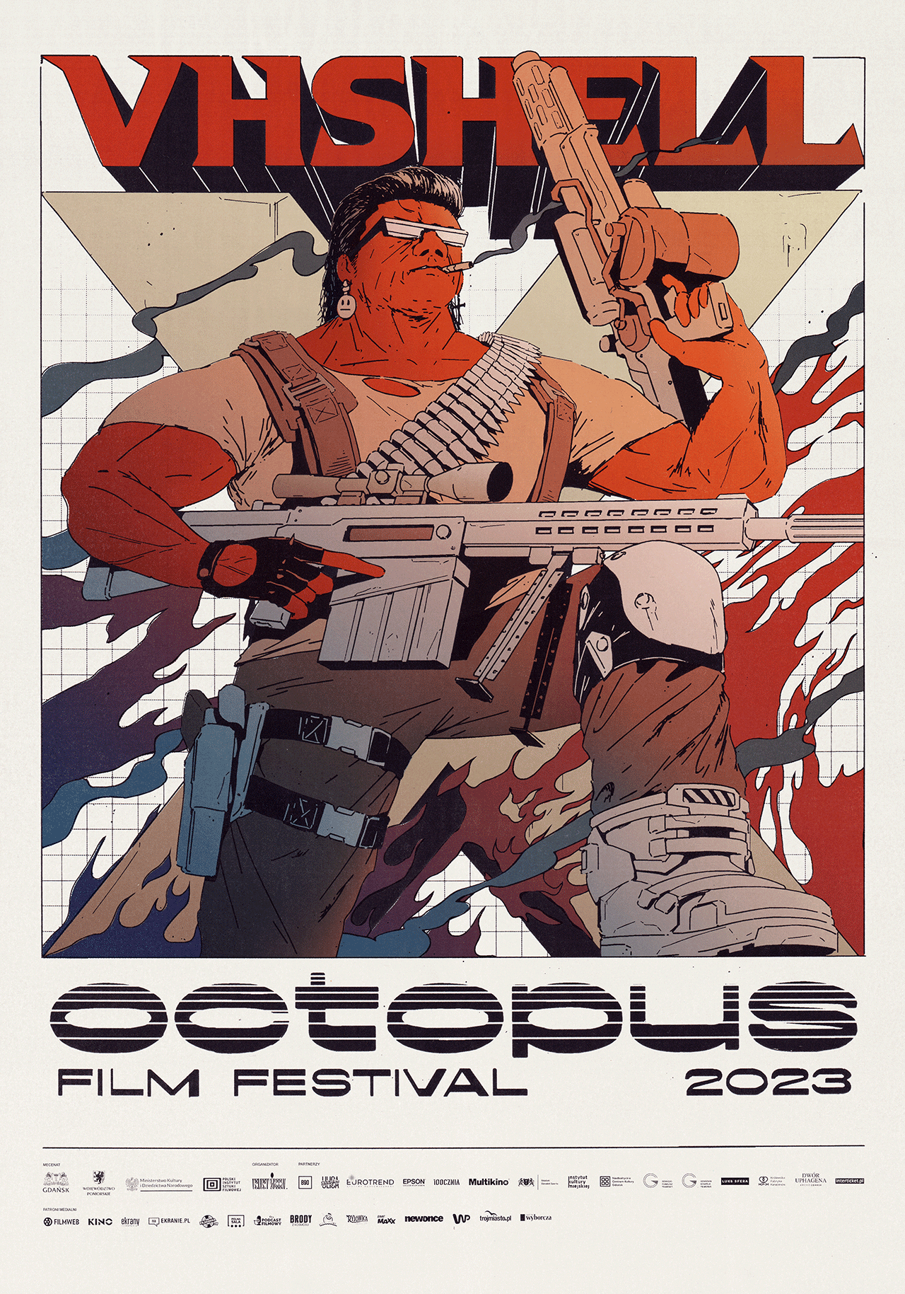 VHSHELL x Octopus comic future illustration