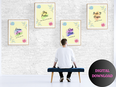 Printable Wall Art arsthetic digital digital download for her gift home decor inspiration inspirational quotes lady boss leadership motivational quotes office decor printable printable wall art quotes succes success quote wall art