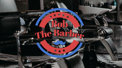 "Bob the Barber" barbershop concept logo day 13 branding dailylogochallenge design graphic design illustration logo vector