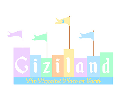 Giziland Project branding design disney graphic design illustration logo media art social media typography