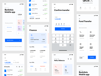 Bank Asia mobile app exploration account statement balance bank asia mobile app bank loan banking ai deposit dps fdr finance app fund transfer money transfer pay bills payment product design savings sign in sign up transfer ui wallet