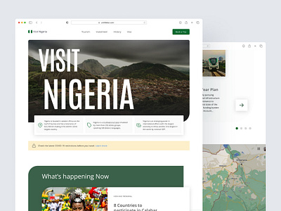 Visit Nigeria concept design typography ui ux