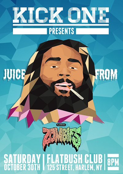 Zombie Juice - Low Poly character design graphic design illustration photoshop