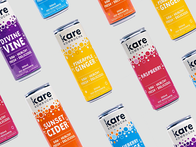 Kare Kombucha beer beverage branding bright colors bubbles canada halifax kombucha label design logo logo design montreal nova scotia package design packaging tea toronto