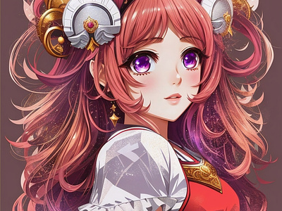 Aries Stardust: Ethereal AI Anime Girl Character Art anime love
