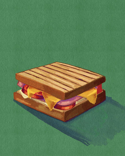 Sandwich bread cheese food illustration sandwich