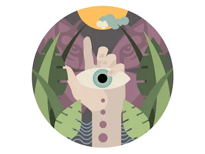 Self Consciousness 2d illlustration drawing hand illustration vector