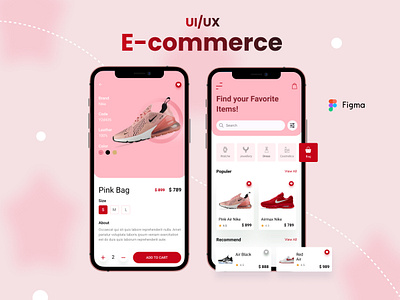 E-Commerce - App Design aplication design app design branding dailyui dashboard design ecommerce app figma figma design graphic design logo design ui