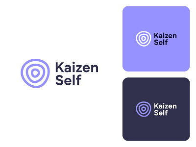Kaizen Self graphic identity app art direction brand identity branding business continuous design graphic identity growth japanese kaizen logo mental health startup tree rings wabi sabi