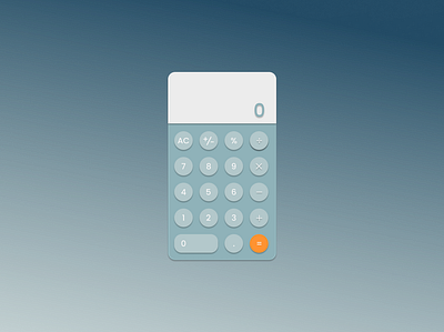 Calculator - DailyUI challenge004 dailyui design illustration ui ui design ui designer user interface