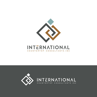 International countertop consultant architecture logo branding consurtant logo countertop flooring logo logo luxury typography vector