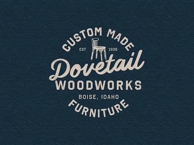 Dovetail Woodworks Badge Design adobe illustrator branding design illustration logo vector
