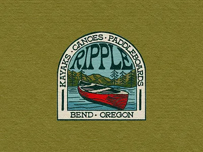 Ripple Badge Design adobe illustrator branding design graphic design illustration lettering logo vector