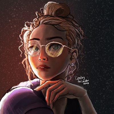 Dramatic Lighting portrait study anime character design design digitalart illustration