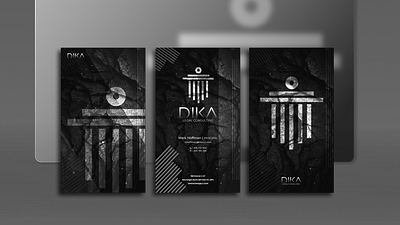 DIKA | BUSINESS CARD DESIGN branding design figma graphic design illustration logo typography ui