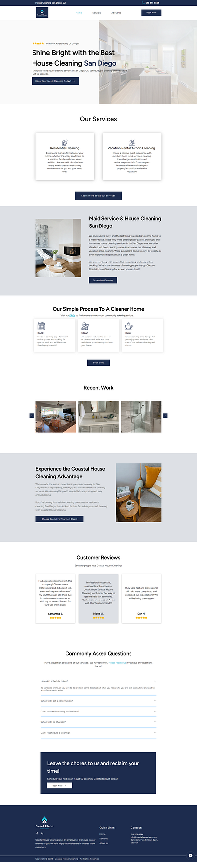 Cleaning website design and development in wix booking website cleaning cleaning website design development landing page service website wix