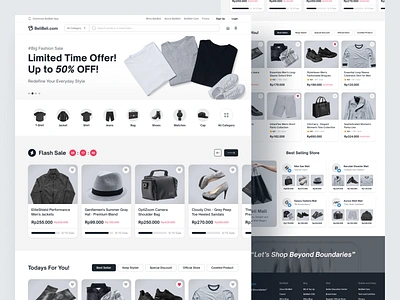 BeliBeli.com - Ecommerce Web Design cart clothing e commerce ecommerce ecommerce web elegant fashion landing page marketplace modern online store sell shop shopping shopping app store ui ux web design website