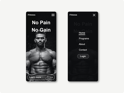 Fitness Mobile App Design app branding design fitness flat graphic design mobile ui