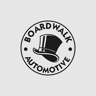 Boardwalk Automotive automotive branding car rent design graphic design illustration logo monopoly vector