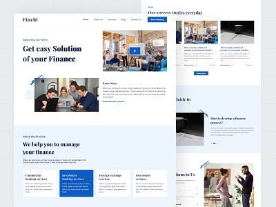 Finchi Landing Page app design business landing page creative design design figma finance finance landing page hero section design home page minimal design ui ui design ui ux design ux ux design web ui design webdesign website website design