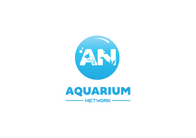 letter AN aquarium logo aquarium logo branding design graphic design illustration illustrator letter an logo logo typography vector